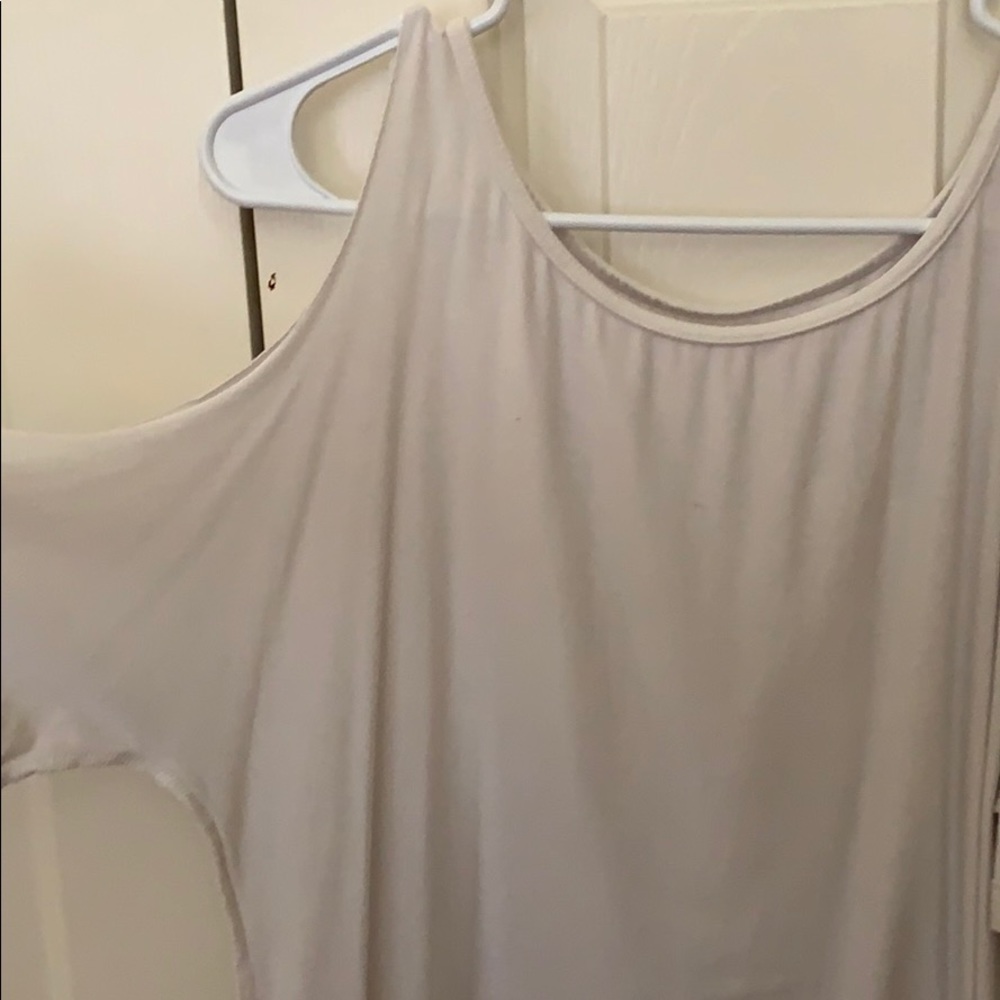 off the shoulder white top